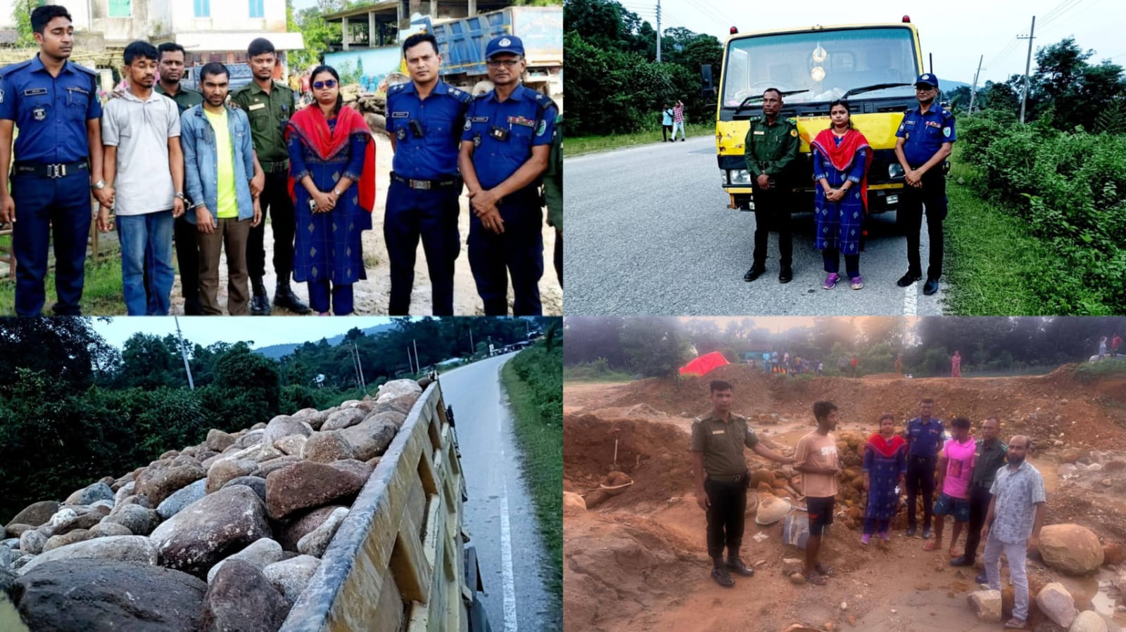 জৈন্তাপুরে ইউএনও’র নেতৃত্বে মোবাইল কোর্ট: ৩ লাখ টাকা জরিমানা, ৩ জনের কারাদণ্ড, ট্রাক জব্দ