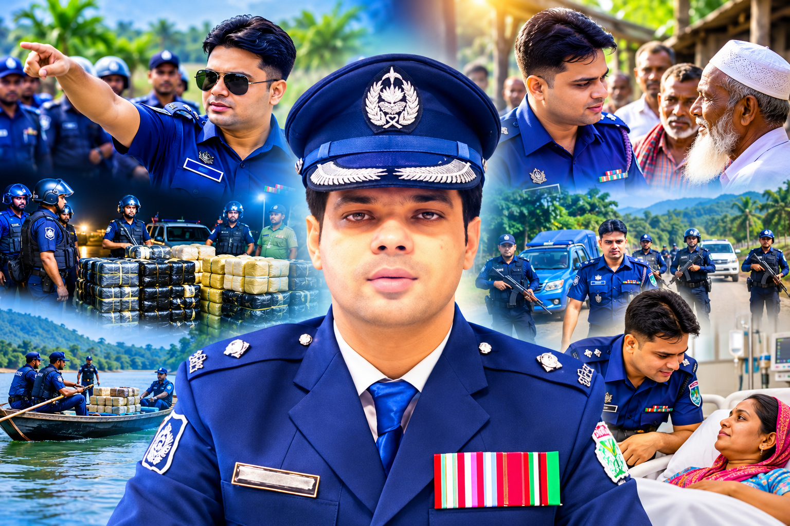 গোয়াইনঘাটে দায়িত্বের উজ্জ্বল দৃষ্টান্ত ওসি মো. ওমর ফারুক মোড়ল